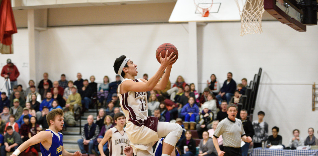 Kelsey Allen goes for a layup in a win against PCHS. Photo by Franklin Brown
