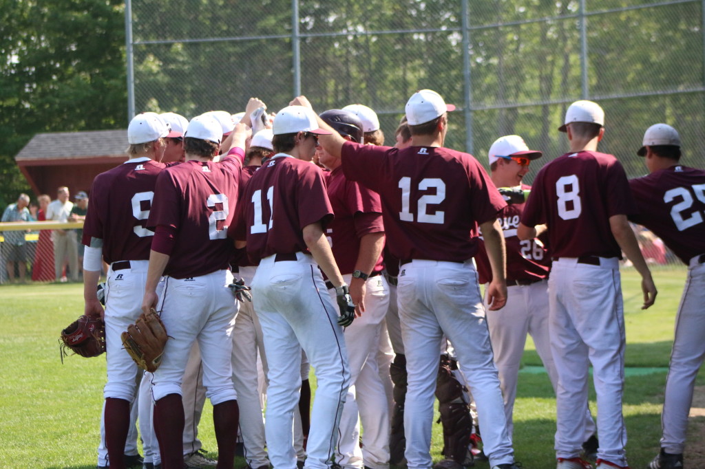 The GSA Eagles  hit seven runs in the fourth inning to best Orono. The play the semifinals at home on Saturday, June 13. Photo by Anne Berleant