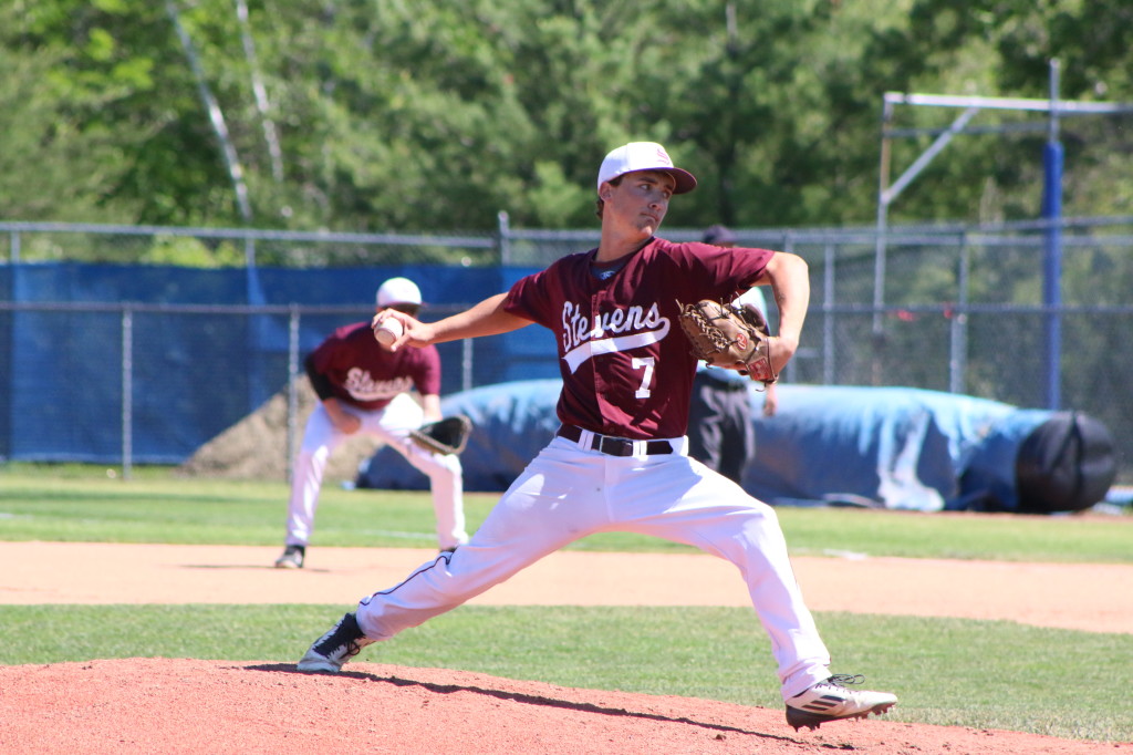 Will RIcker, starting pitcher against Bucksport. Photo by Anne Berleant