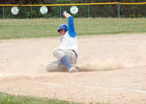 Ethan Shepard slides into third