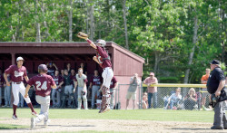 Dakota Chipman stifles a run