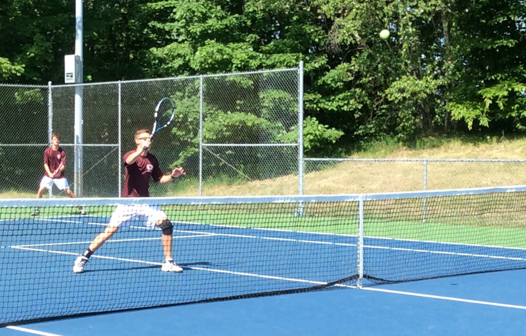 Eastern champions, the GSA Eagles, fall to Waynflete in the state finals. Photo by Anne Dentino