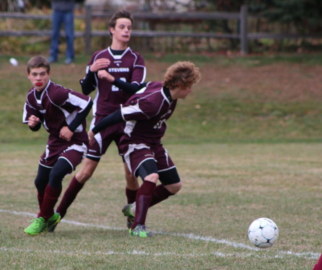 The Eagles played a strong second half to win 2-0 over Orono in the quarterfinals. Photo by Anne Berleant