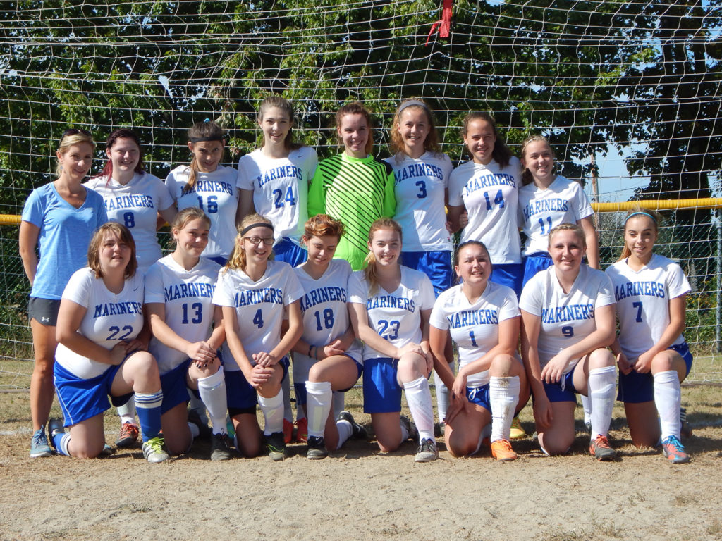 The 2016 Deer Isle-Stonington varsity girls soccer team