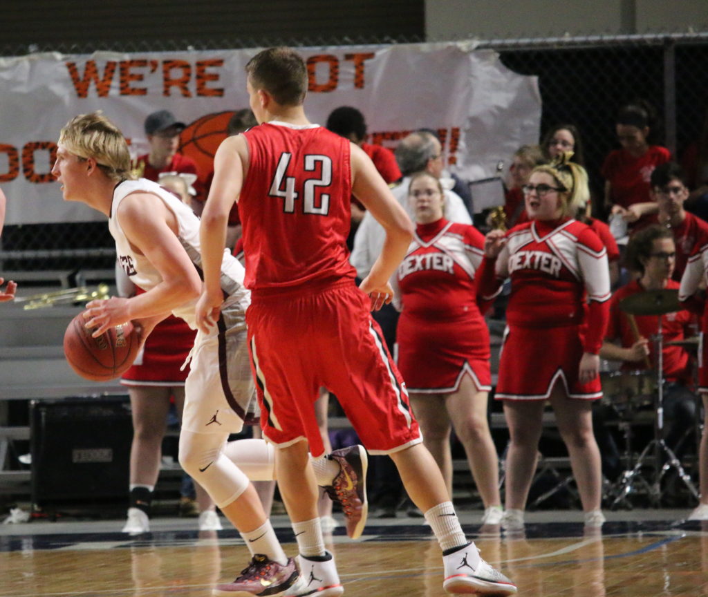 Beckett Slayton controls the ball. Photo by Anne Berleant