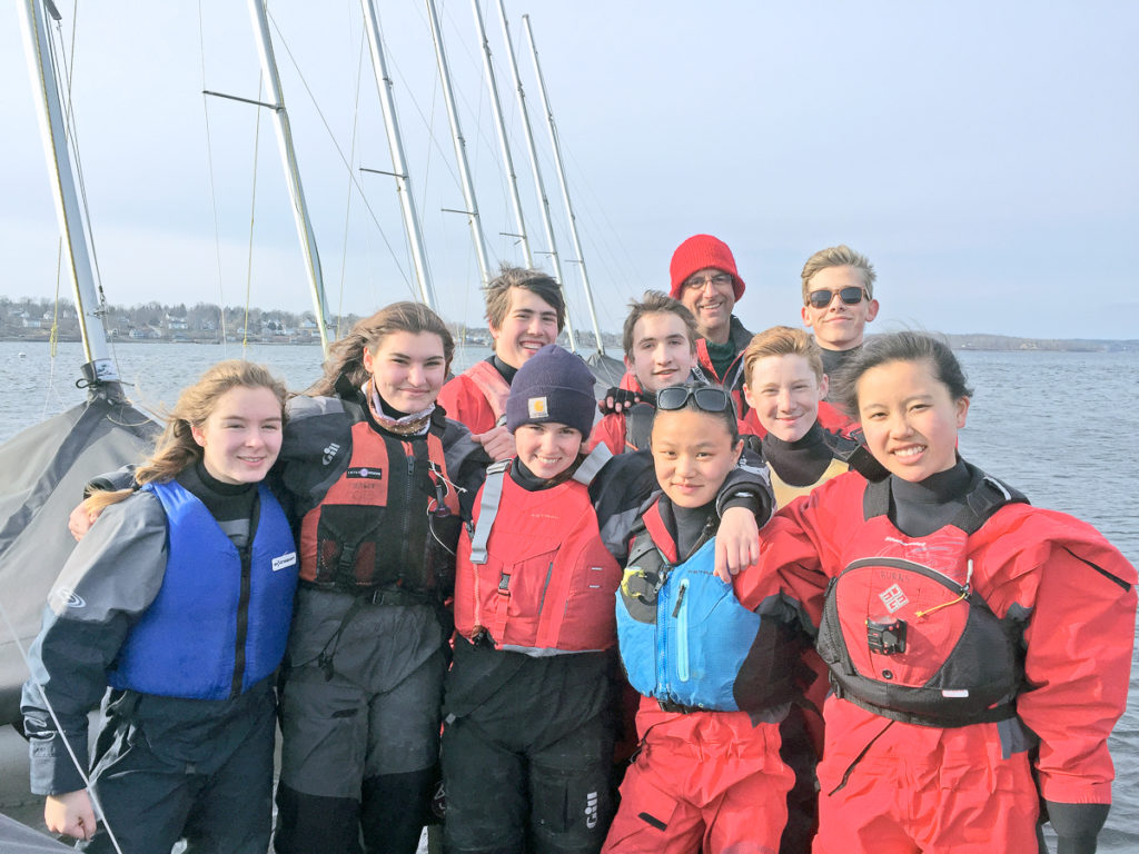 The 2018 George Stevens Academy sailing team