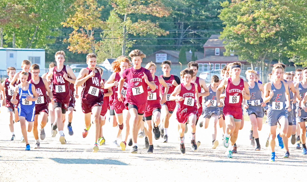 The George Stevens Academy cross country team