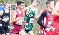 The George Stevens Academy cross-country running team