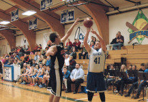 Senior Jared Gove shoots