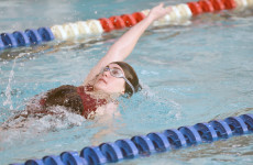 Senior Madison Cole competes