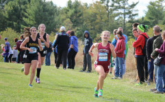 Mary Richardson at the finish