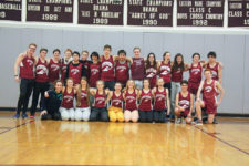 The George Stevens Academy varsity track team. Photo by John Richarson