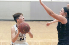 Dawn Hutchinson looks for an opening