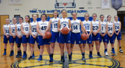 The Deer Isle-Stonington Girls Varsity Basketball Team